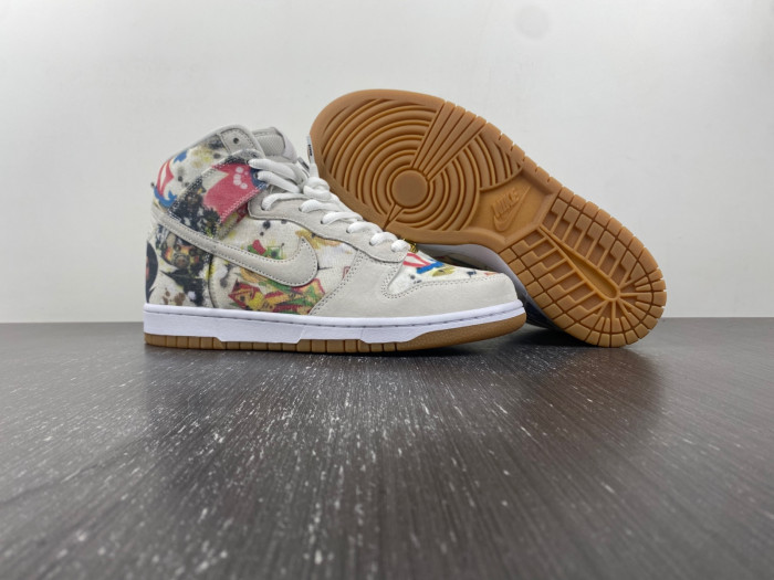 Supreme x Nike SB Dunk High Rammellzee FD8779-100