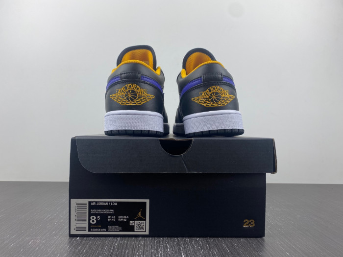 Air Jordan 1 Low "Black/Dark Concord" 553558-075