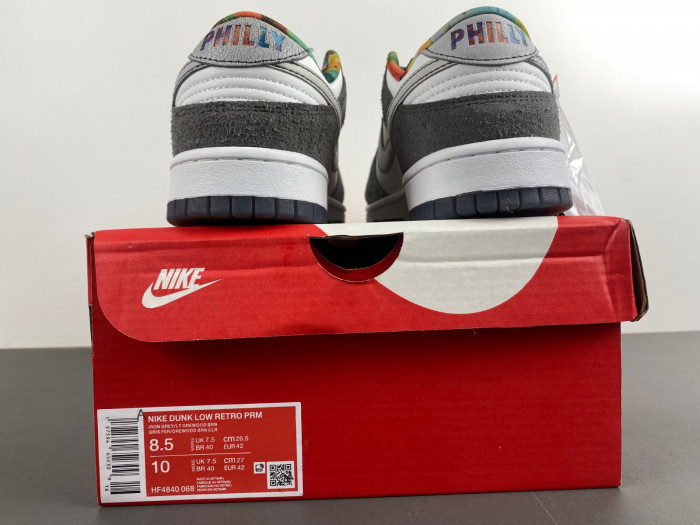 Nike Dunk Low Philly Philadelphia Iron Grey Light Orewood HF4840-068