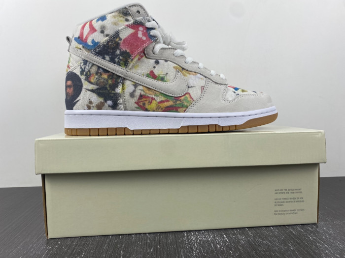 Supreme x Nike SB Dunk High Rammellzee FD8779-100