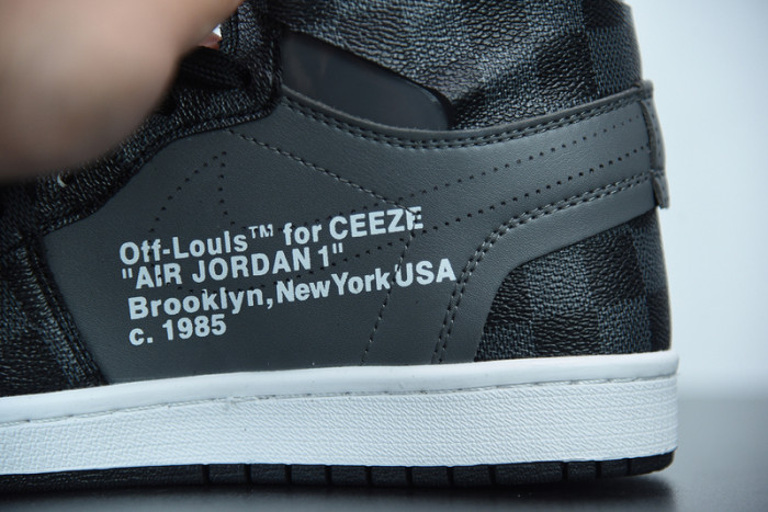 Air Jordan 1 X Off Louis AJ1 OW Black