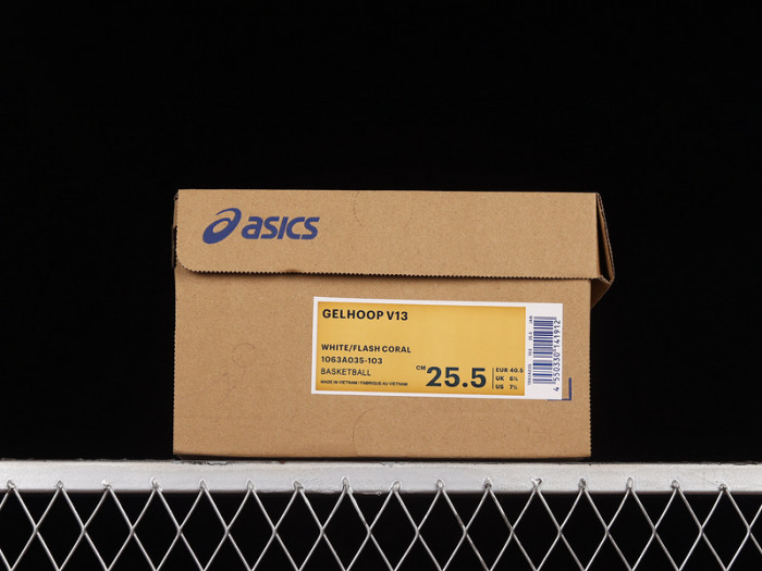 Asics Gel-Hoop V13 White/Red 1063A035-103