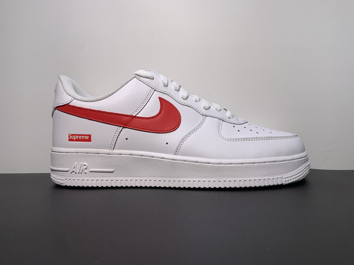Nike Air Force 1 Low Supreme White Speed Red CU9225-101