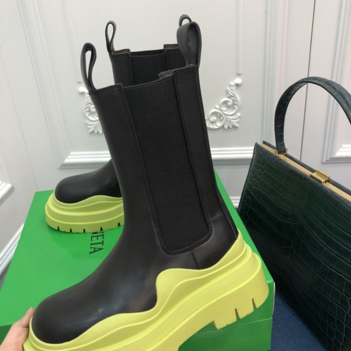 Bottega Veneta Chelsea Tire Leather high Boot