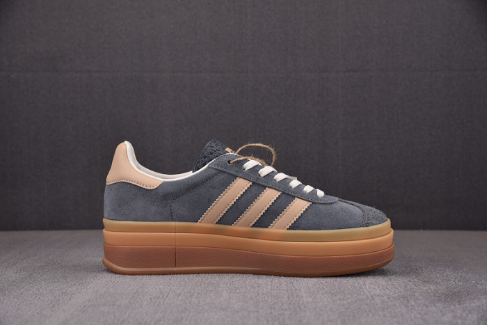 Adidas Women''s Gazelle Bold Shoes ''Grey/Magic Biege'' - IE0428