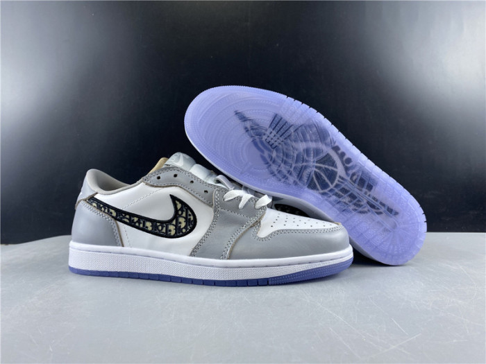 Dior x Air Jordan 1 Low ''White Grey'' CN8608-002