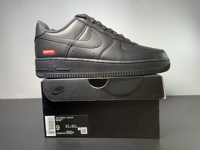 Supreme x Nike Air Force 1 Low Black CU9225-001