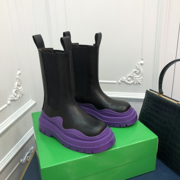 Bottega Veneta Chelsea Tire Leather high Boot