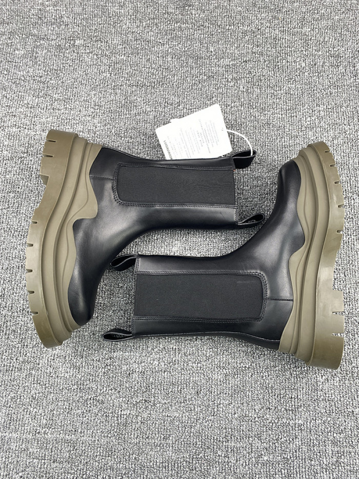 Bottega Veneta Chelsea Tire Leather high Boot