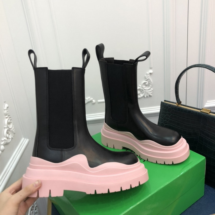 Bottega Veneta Chelsea Tire Leather high Boot