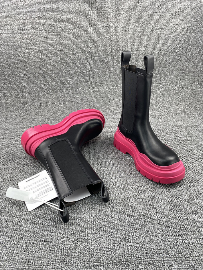 Bottega Veneta Chelsea Tire Leather high Boot