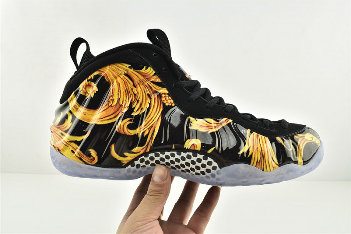 Nike Air Foamposite 1 One Supreme SP Black Metallic Gold 652792-001