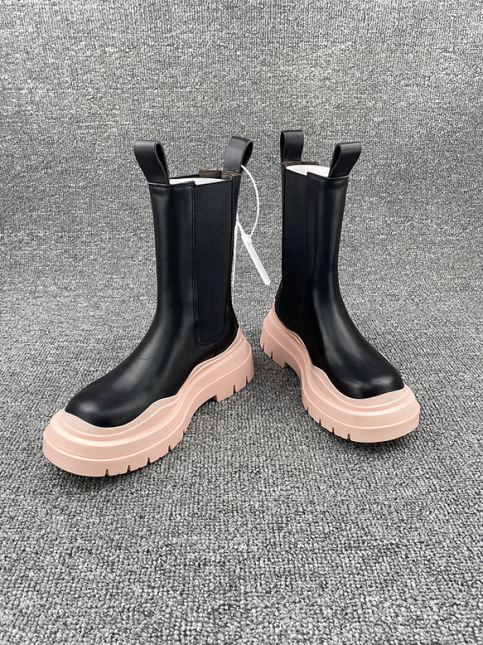 Bottega Veneta Chelsea Tire Leather high Boot