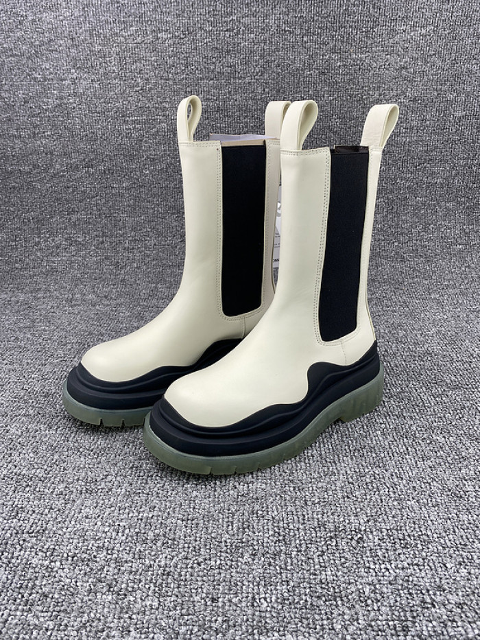Bottega Veneta Chelsea Tire Leather high Boot
