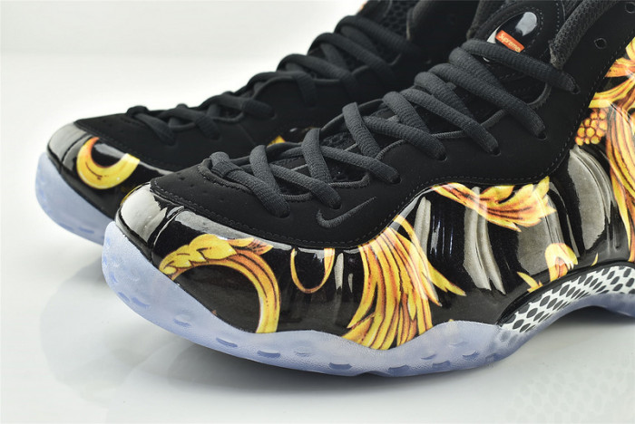 Nike Air Foamposite 1 One Supreme SP Black Metallic Gold 652792-001