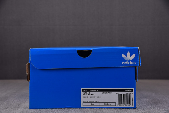 adidas Originals Gazelle Indoor White Preloved Ink IG1643