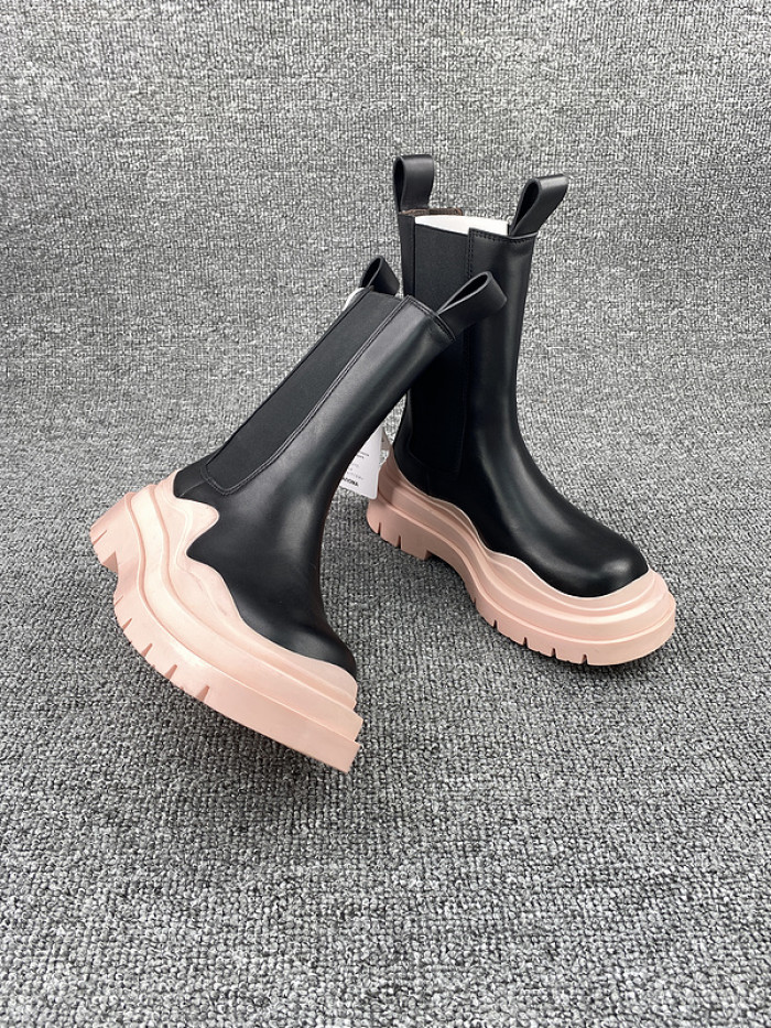 Bottega Veneta Chelsea Tire Leather high Boot