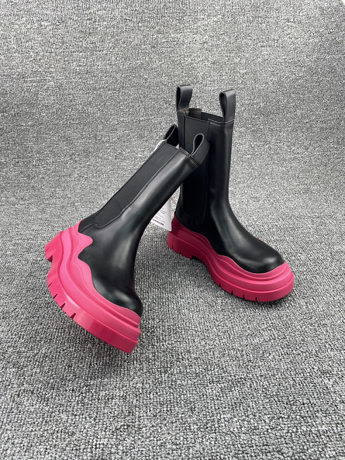 Bottega Veneta Chelsea Tire Leather high Boot