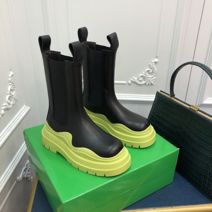 Bottega Veneta Chelsea Tire Leather high Boot