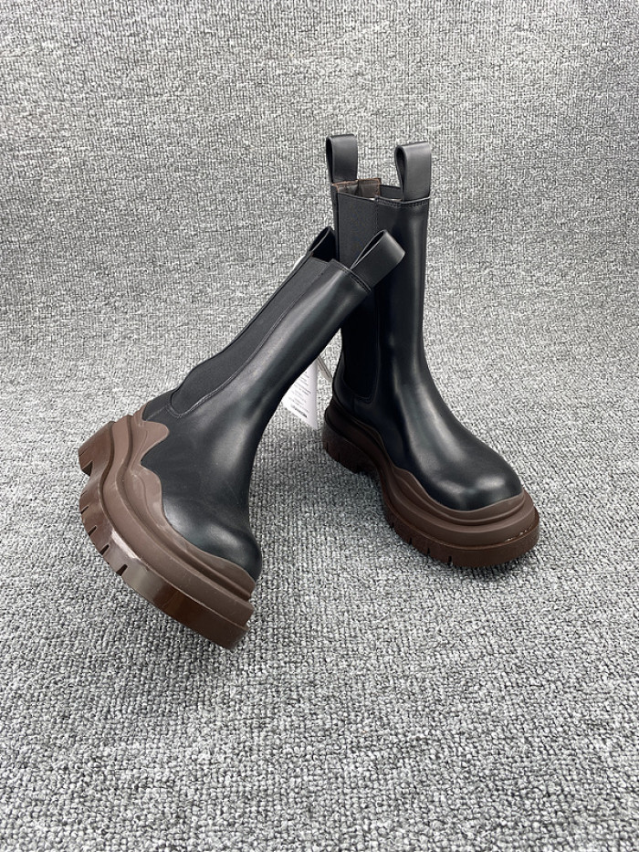 Bottega Veneta Chelsea Tire Leather high Boot