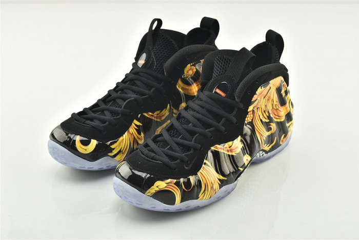 Nike Air Foamposite 1 One Supreme SP Black Metallic Gold 652792-001