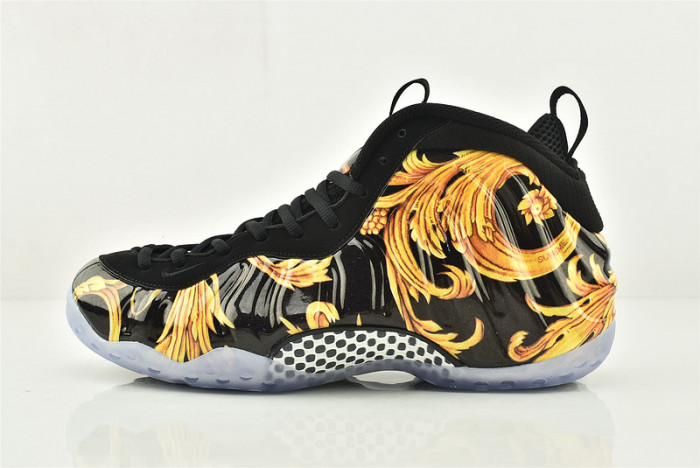 Nike Air Foamposite 1 One Supreme SP Black Metallic Gold 652792-001
